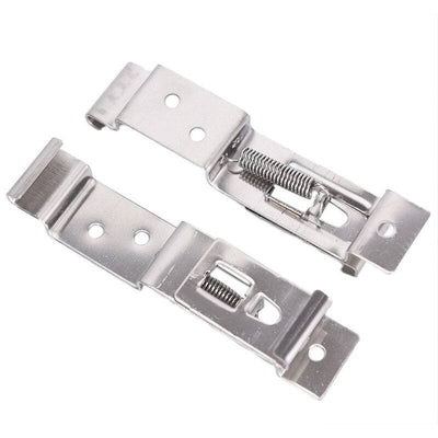 RVS Kenteken / Nummerplaat Houders - Frame Beugels Clips Klemmen (set)