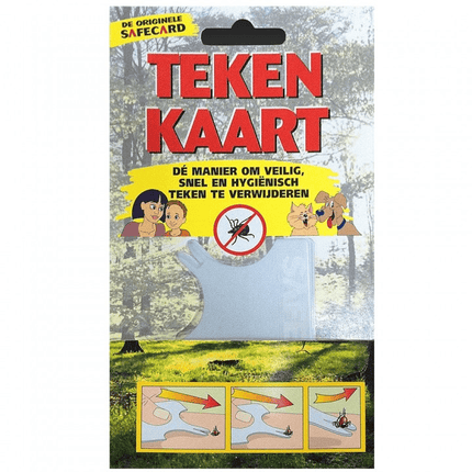 Safecard Safecard Tekenkaart Tekenpas met Loep - Veilig en Hygiënisch Teken Verwijderen voor Mens en Dier FAMC 1