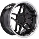 Set van 4 Velgen 18 inch 5x120 ET20 74.1 Zwart met Rand voor BMW Volkswagen Mercedes - VCTparts.nl