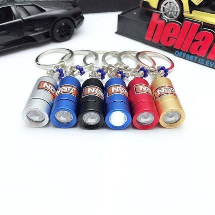 VCTparts Sleutelhanger Nitro NOS Fles met Lampje NORGOS 3