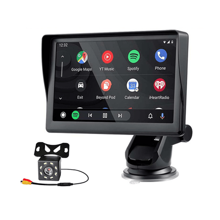 VCTparts Smart Navigatiesysteem Touchscreen Scherm met Zuignap en Achteruitrijcamera 7inch Scherm [Draadloos Apple Carplay & Android Auto] NORGOS 2