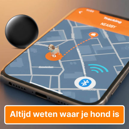 VCTparts Smart Tag Bluetooth/GPS Hondentracker – Volg je Huisdier met Tracer Maps en Zoek Mijn App iOS/iPhone – Zwart Mega - Creations 3