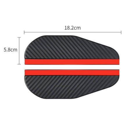 VCTparts Spiegelkap Regenkap Zonneklep Zelfklevend - Carbon Fiber (set) NORGOS 2
