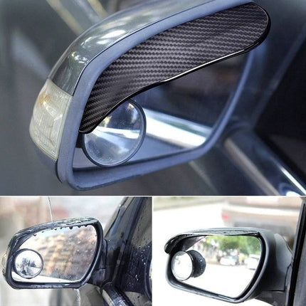 VCTparts Spiegelkap Regenkap Zonneklep Zelfklevend - Carbon Fiber (set) NORGOS 9