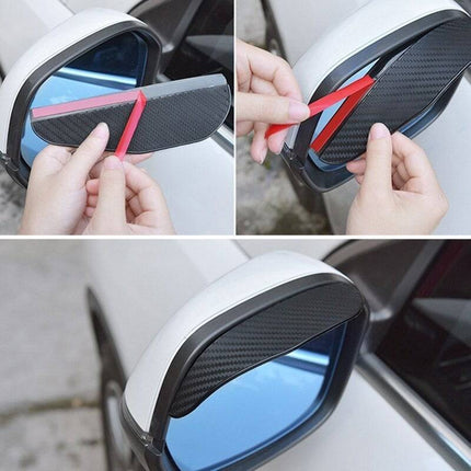 VCTparts Spiegelkap Regenkap Zonneklep Zelfklevend - Carbon Fiber (set) NORGOS 3