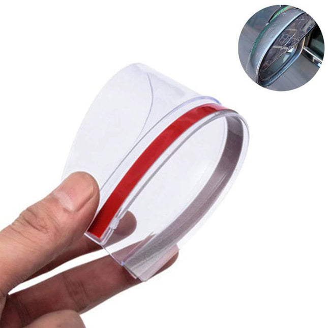 Spiegelkap Regenkap Zonneklep Zelfklevend - Transparant (set) - VCTparts.nl