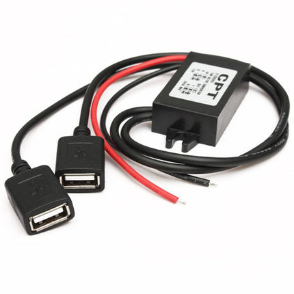 VCTparts Step Down Buck Converter Voedingsmodule 12V naar 5V 3A 15W DC - DC Auto USB - adapter NORGOS 1