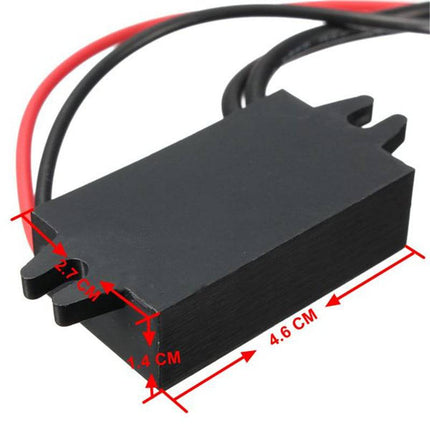 VCTparts Step Down Buck Converter Voedingsmodule 12V naar 5V 3A 15W DC - DC Auto USB - adapter NORGOS 3