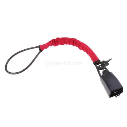 VCTparts Stuurklem Slot Stuurwiel Hangslot Rood - Anti Diefstal Vergrendeling NORGOS 7