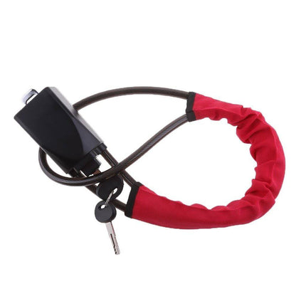 VCTparts Stuurklem Slot Stuurwiel Hangslot Rood - Anti Diefstal Vergrendeling NORGOS 8