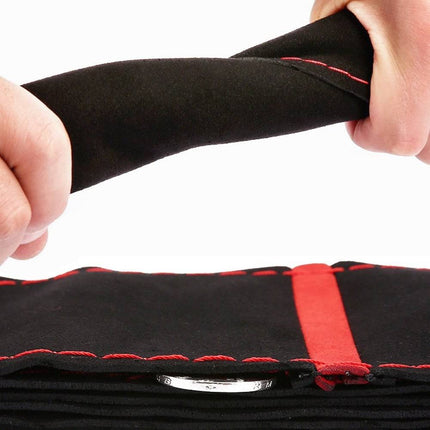 VCTparts Stuurwiel Kunstleer Bekleding Hoes met Naald en Draad Geel - Zwart NORGOS 8