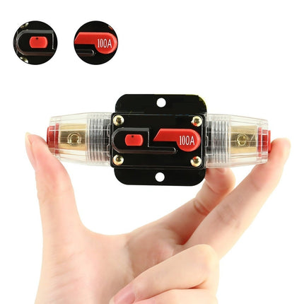 Subwoofer of Versterker Zekering Schakelaar 50A – Stroomonderbreker met Schakelaar - VCTparts.nl