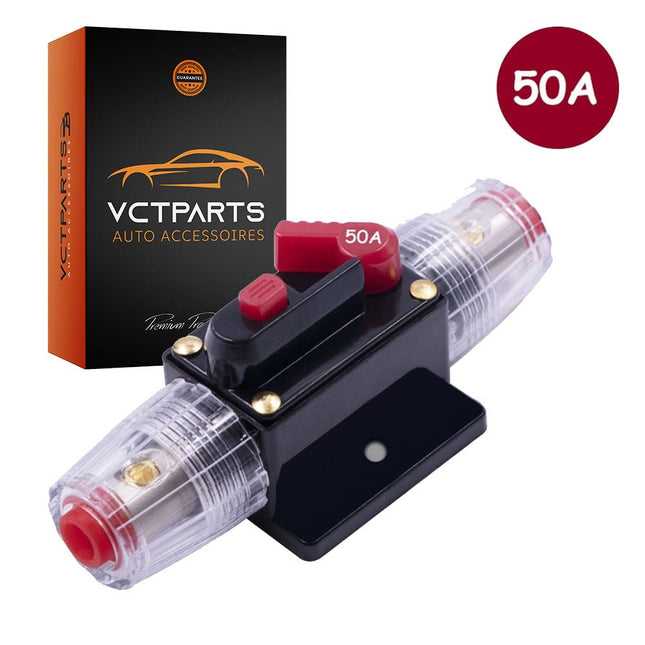 Subwoofer of Versterker Zekering Schakelaar 50A – Stroomonderbreker met Schakelaar - VCTparts.nl