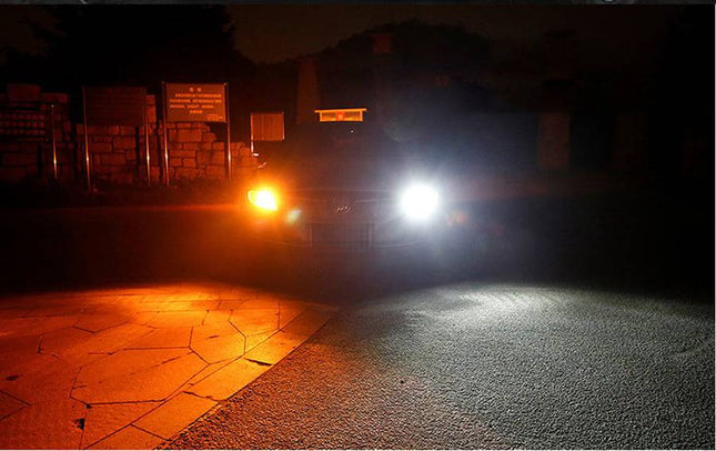 VCTparts T20 7440 LED Dagrijverlichting DRL Wit met Knipperlicht Geel W21W Canbus (set) NORGOS 2