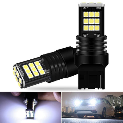 T20 LED Lamp 7440 W21W WY21W Achterlicht Dagrijverlichting Richtingaanwijzer - Wit (set)
