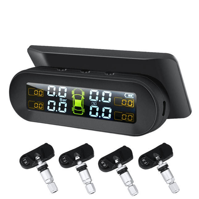 VCTparts TPMS Auto Bandenspanningsmeter Alarm Waarschuwing Display op Zonne - energie - Interne Sensor NORGOS 2