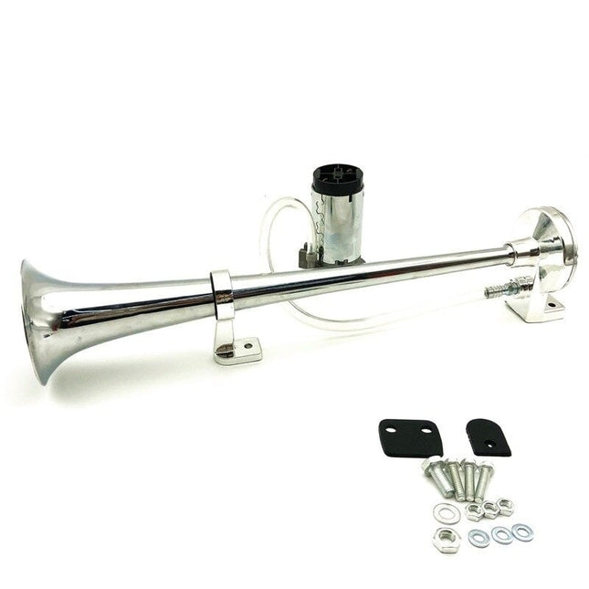 Trein Hoorn Luchthoorn 115dB Claxon Toeter met Compressor - Geschikt voor Auto, Vrachtwagen, Boot en SUV (12V 24V) - VCTparts.nl