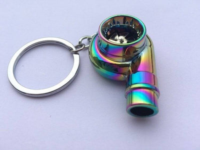Turbo Fluitje Sleutelhanger Lang - Aluminium