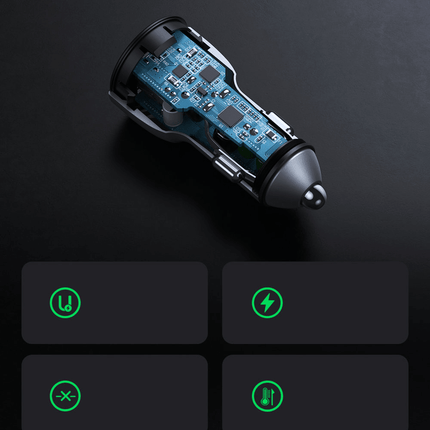 UGREEN UGREEN Autolader Snellader 2x USB - A 36W (QC 4.0) Grijs Hurtel 6