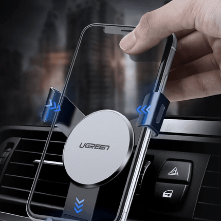 UGREEN UGREEN Universele Gravity Autohouder Telefoonhouder voor Ventilatierooster (6.3 - 8.8cm) Zilver Hurtel 10