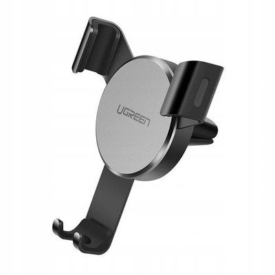 UGREEN Universele Gravity Autohouder Telefoonhouder voor Ventilatierooster (6.3 - 8.8cm) Zilver