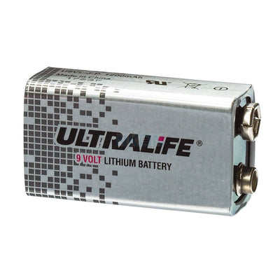 Ultralife 9V Lithium Batterij - 1200mAh Langdurige Energieoplossing voor Rookmelders tot 10 Jaar Levensduur  00740286100116