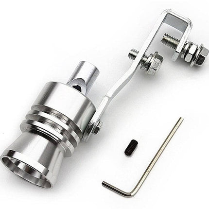 VCTparts Universeel Turbofluitje voor Uitlaat – Zilver | Turbo Sound Exhaust Whistle NORGOS 10