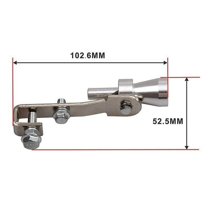 VCTparts Universeel Turbofluitje Uitlaatpijp zwart [Uitlaatfluitje - Exhaust Whistle] NORGOS 4