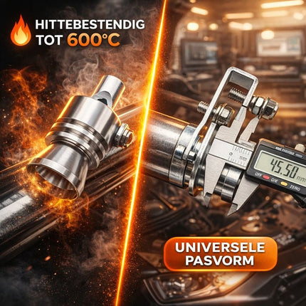 VCTparts Universeel Turbofluitje voor Uitlaat – Zilver | Turbo Sound Exhaust Whistle NORGOS 4