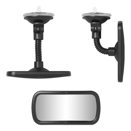 VCTparts Universele Achteruitkijkspiegel Binnenspiegel 115x55mm met Korte Flexarm en Zuignap VCTparts 4