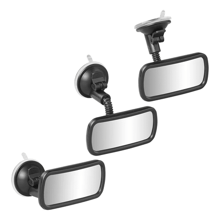 VCTparts Universele Achteruitkijkspiegel Binnenspiegel 115x55mm met Korte Flexarm en Zuignap VCTparts 5