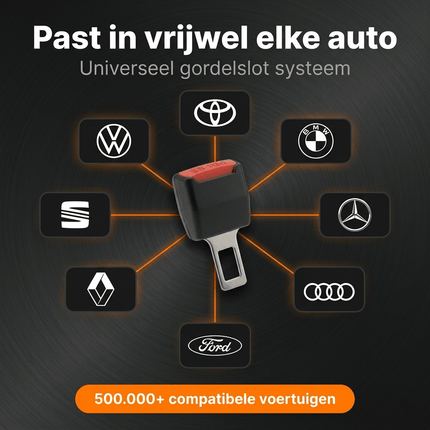 VCTparts Universele Auto Gordel Clip Alarmstopper Zwart Rood - Voorkomt Pieptoon bij Bagage op Stoel met Handige Drukknop NORGOS 7
