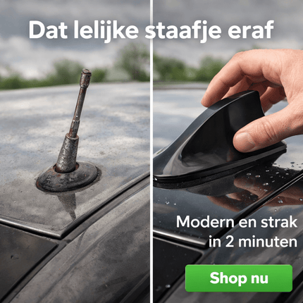 VCTparts Universele Autoradio Haaienvin AM - FM Antenne Zwart NORGOS 2