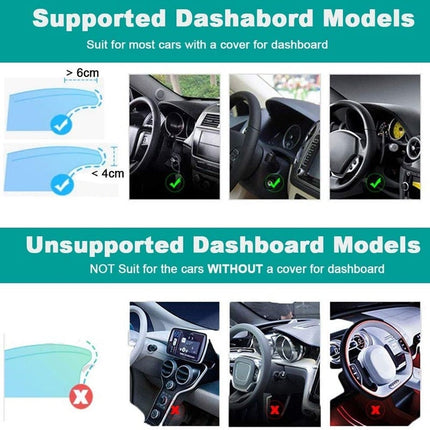 VCTparts Universele Dashboard Auto Telefoon Houder Clip Mount Zwart NORGOS 8