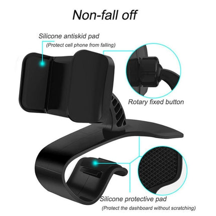 VCTparts Universele Dashboard Auto Telefoon Houder Clip Mount Zwart NORGOS 4