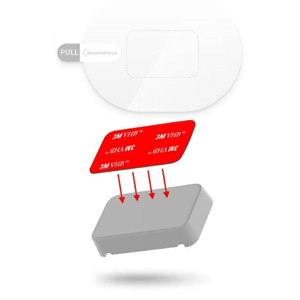 VCTparts Universele Dashcam Installatie Sticker Plakker voor Autoruit Dubbelzijdig VCTparts 8
