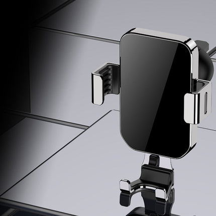 Merkloos Universele Gravity Telefoon Autohouder Ventilatierooster Zwart - Zilver Hurtel 5