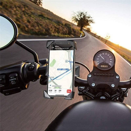 VCTparts Universele Motorfiets Stuur Telefoon Houder Klem Zwart NORGOS 6