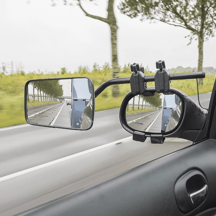 VCTparts Universele Opzetspiegel Caravanspiegel DeLuxe – Verstelbare Spiegel voor Camper Bestelwagen en 4x4 - Inclusief Opbergtas - Eenvoudige Montage - E - gekeurd VCTparts 2