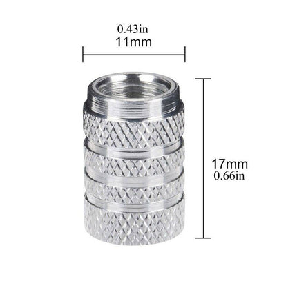 VCTparts Universele Ventieldoppen Aluminium Blauw – Set van 4 Stuks voor Auto, Motor en Fiets NORGOS 5