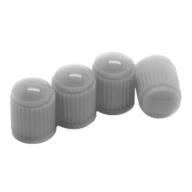 Universele Ventieldoppen / Ventieldopjes - Grijs (4 stuks) Anti - lek Luchtdicht Roestbescherming [Auto - Motor - Scooter - Fiets] - VCTparts.nl