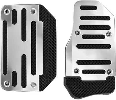 Universele Voetpedaal Auto Pedalen Aluminium Sierstukjes Automaat [Rem - Gas]