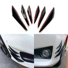 VCTparts Universele Voorbumper Spoiler Vinnen Zwart (set) NORGOS 6
