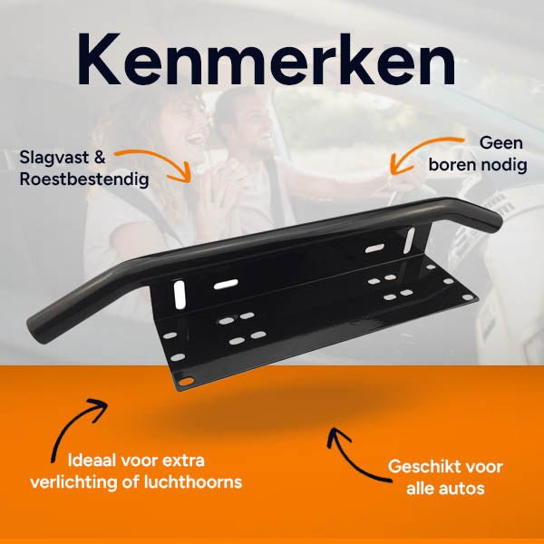 PICAA Universele Kentekenhouder Bull Bar 23 Inch Aluminiumlegering Voorbeugel Bumper LED Werklampen Lichtbalken LED Licht Kentekenhouder Houder voor Offroad, Zwart PICAA Universele Kentekenhouder Bull Bar 23 Inch Aluminiumlegering Voorbeugel Bumper LED Werklampen Lichtbalken LED Licht Kentekenhouder Houder voor Offroad, Zwart