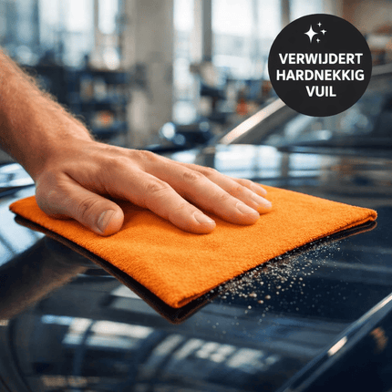 VCTdetailing Clay Towel Microvezel Schoonmaak Doek voor Vuilverwijdering (40 x 40cm) Oranje - VCTparts.nl