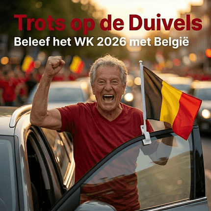 VCTparts Belgische Autovlaggen Set 2 Stuks – België Vlag Auto – 30 x 45 cm – Inclusief Raamhouders – WK 2026 Rode Duivels Supporters NORGOS 8