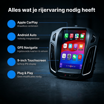 VCTparts CarPlay & Android Auto Autoradio voor Ford Focus MK3 – GPS Navigatie & Touchscreen – Inbouwen / Inbouwservice / Installatie Ainavi 6