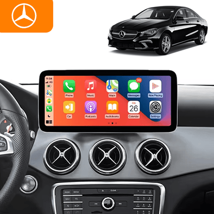 VCTparts CarPlay en Android Auto Radio 9 Inch voor Mercedes Benz A Klasse W176, GLA X156, CLA C117 en X117, G Klasse W463 (2013–2018) – GPS Navigatie Touchscreen – Inbouwen / Inbouwservice / Installatie Ainavi 1