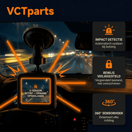 VCTparts VCTparts Dashcam met Nachtzicht – 720P HD | 170° Kijkhoek | Infrarood Nachtzicht | Loop Recording | Plug & Play NORGOS 8