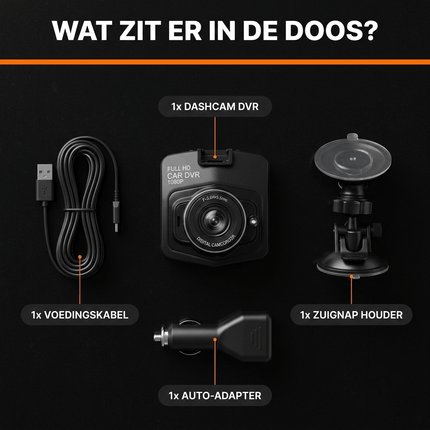 VCTparts VCTparts Dashcam met Nachtzicht – 720P HD | 170° Kijkhoek | Infrarood Nachtzicht | Loop Recording | Plug & Play NORGOS 5